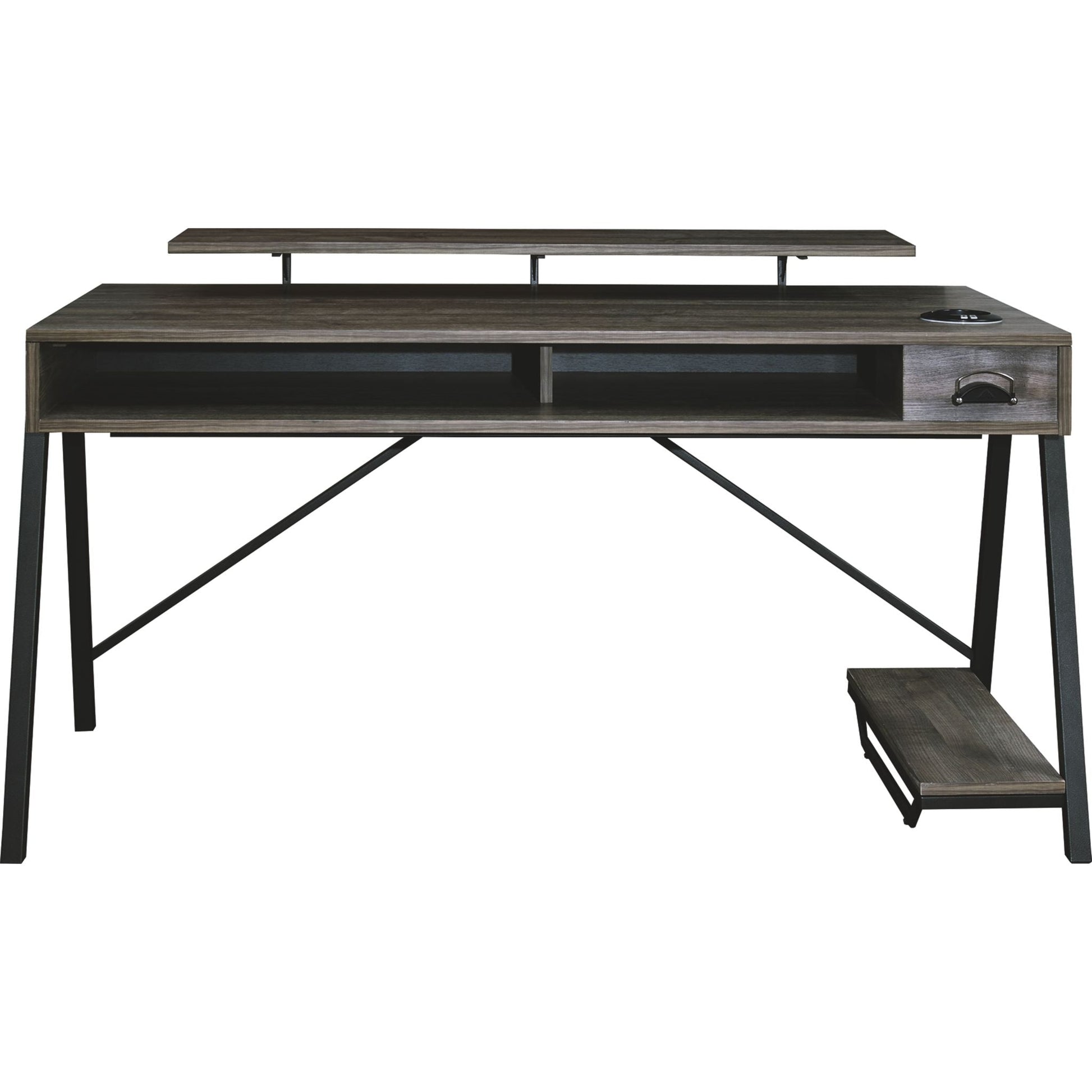 Barolli Gaming Desk - Gunmetal