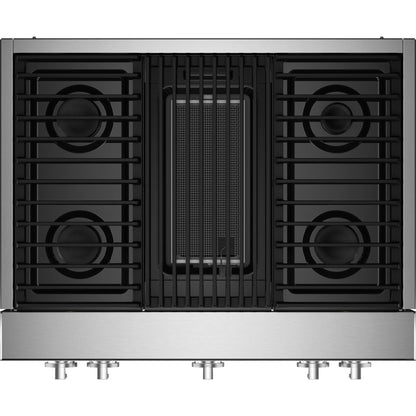 JennAir 36" Gas Cooktop (JGCP636HM) - Floating Glass Black