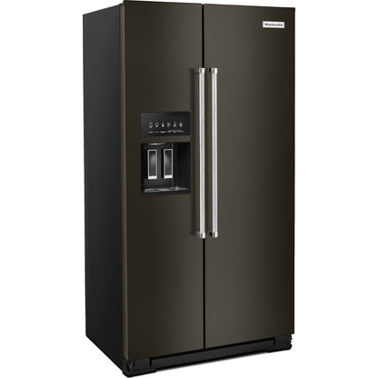 KitchenAid Counter Depth Fridge (KRSC700HBS) - Black Stainless