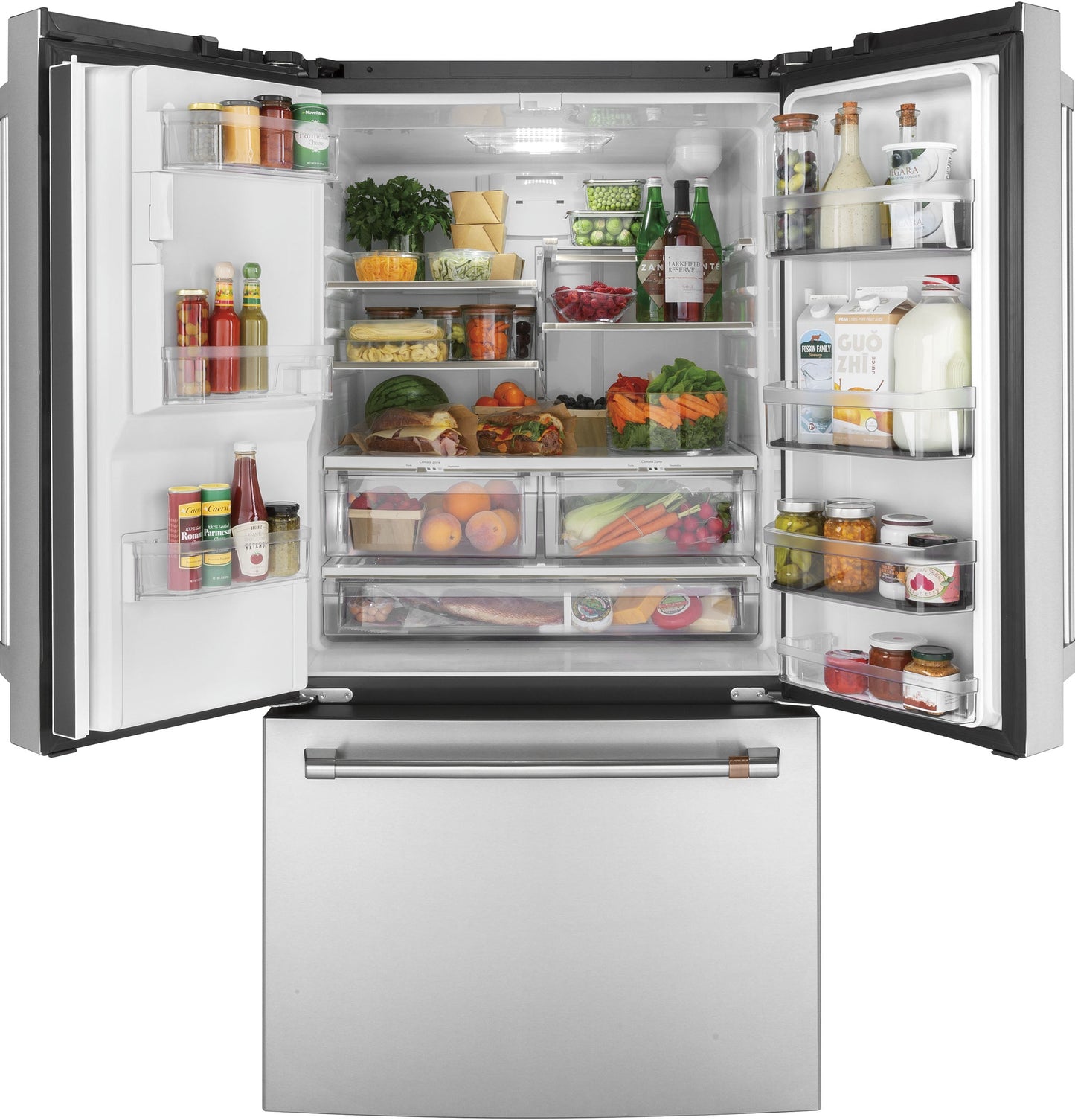 Café 25.6 Cu. Ft. French-Door Refrigerator Stainless Steel - CFE26KP2NS1