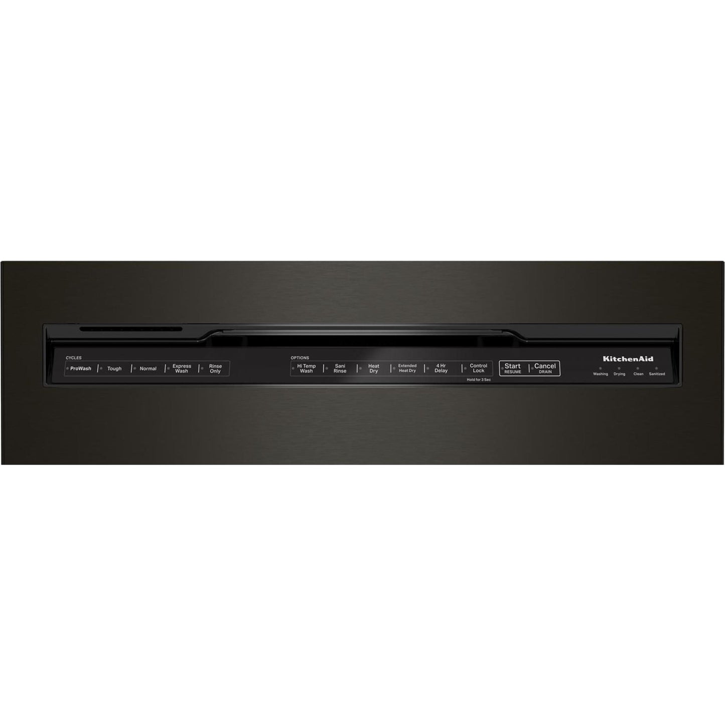 KitchenAid Dishwasher Stainless Steel Tub (KDFM404KBS) - Black Stainless