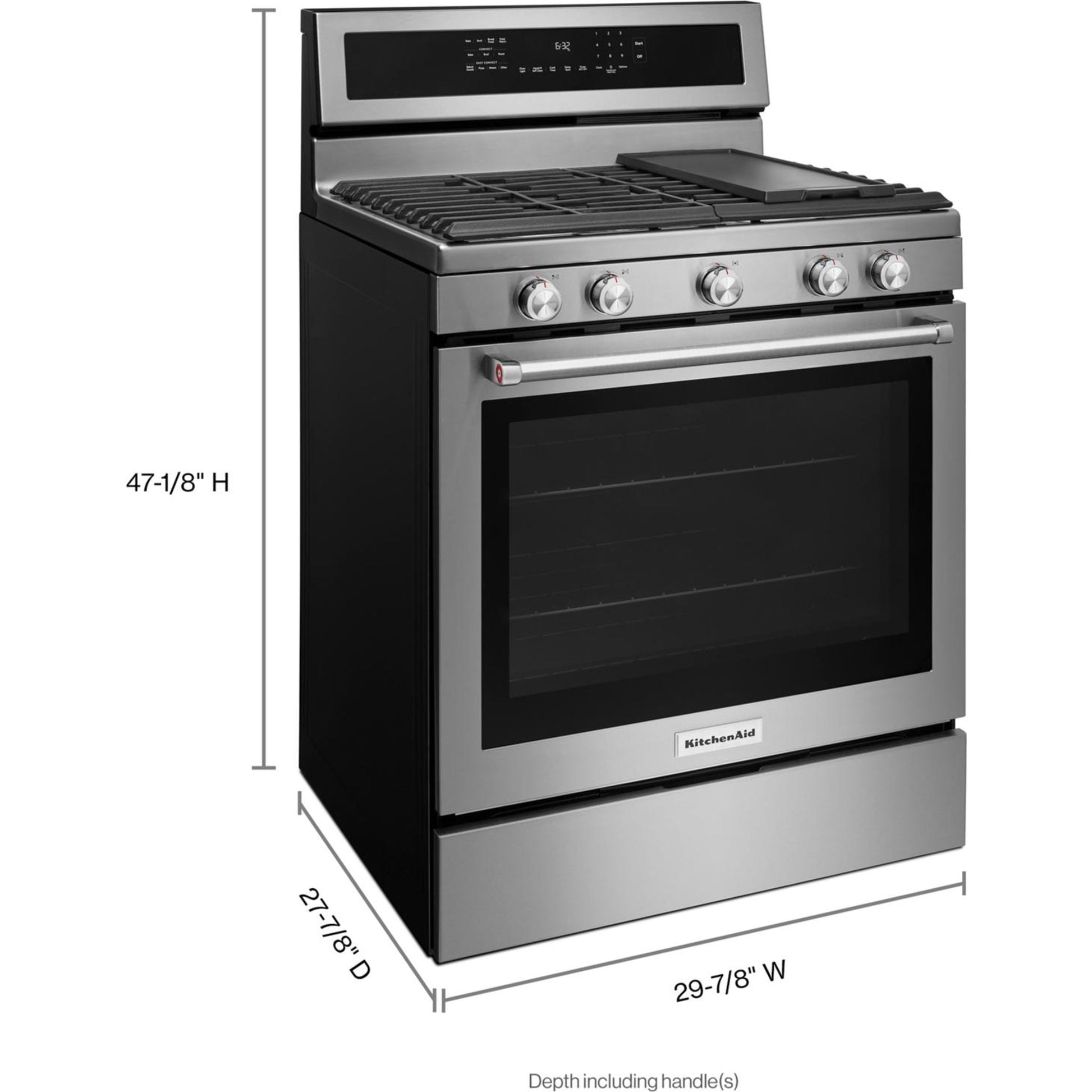 KitchenAid Gas Range (KFGG500ESS) - Stainless Steel
