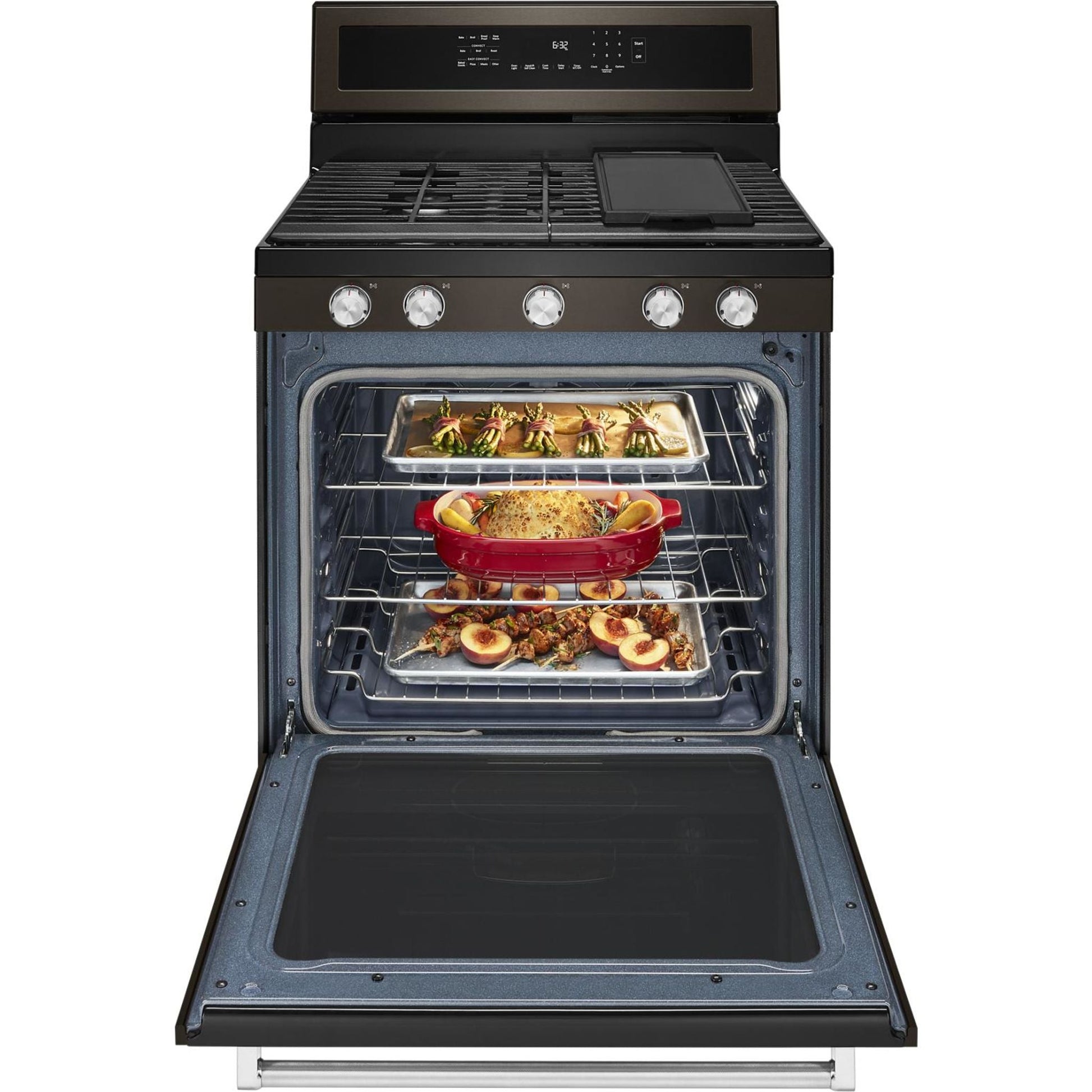 KitchenAid Gas Range (KFGG500EBS) - Black Stainless Steel