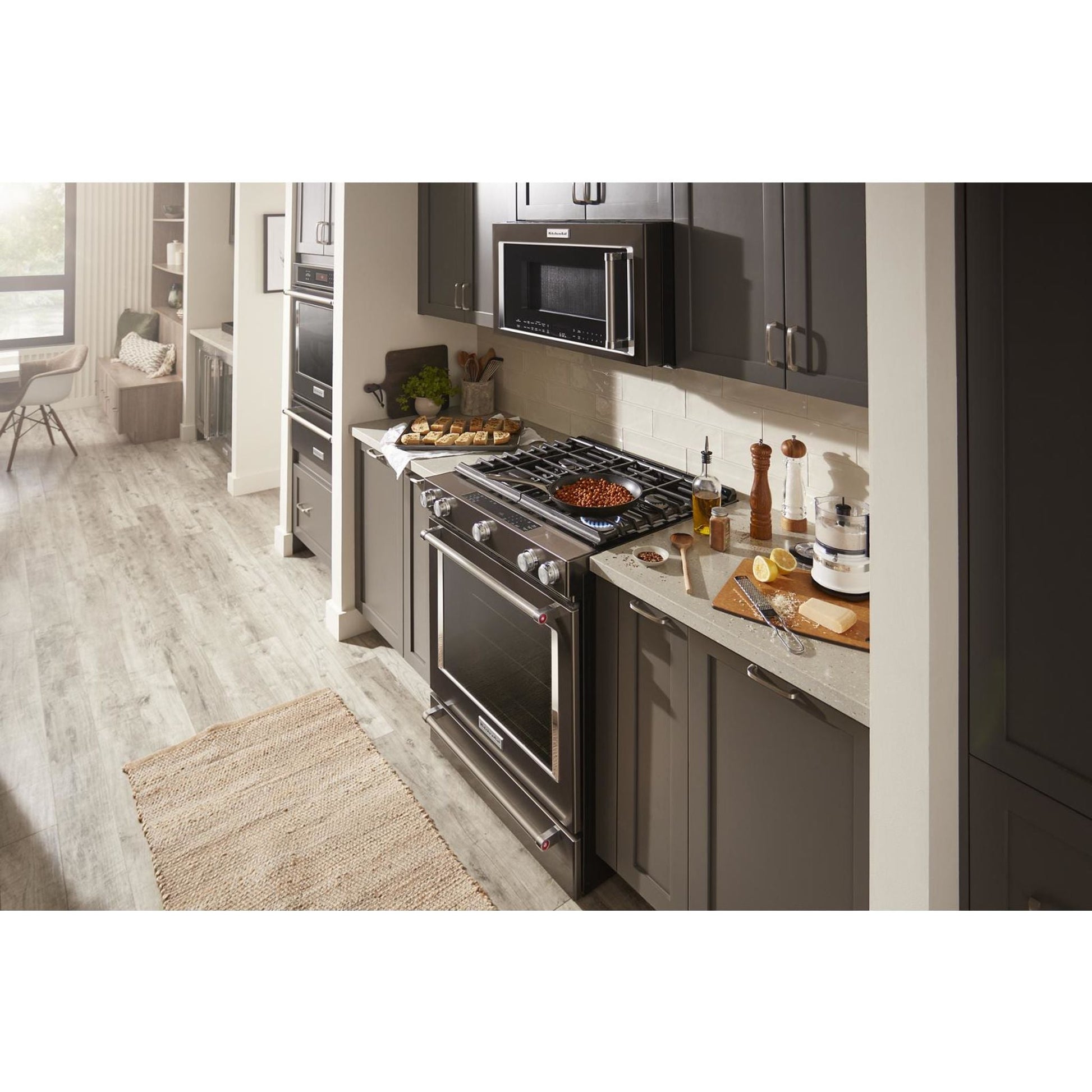 KitchenAid Gas Range (KSGG700EBS) - Black Stainless Steel