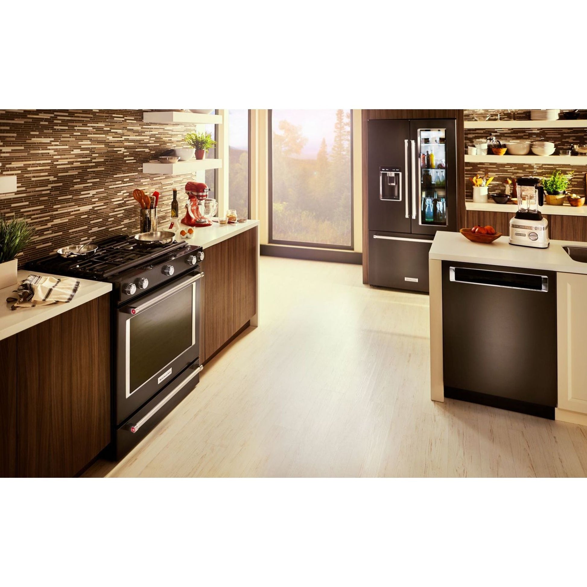 KitchenAid Gas Range (KSGG700EBS) - Black Stainless Steel