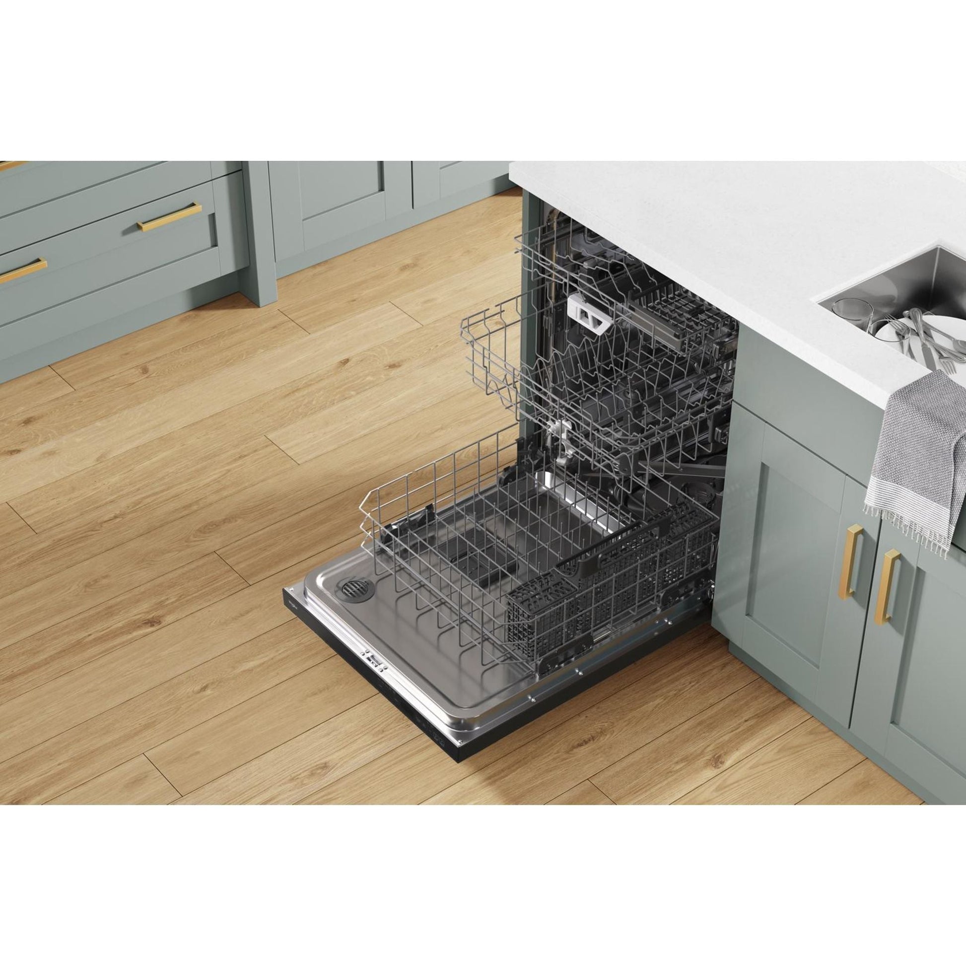 Whirlpool Dishwasher (WDT970SAKV) - BLACK STAINLESS
