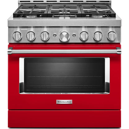 KitchenAid Gas Range (KFGC506JPA) - Passion Red