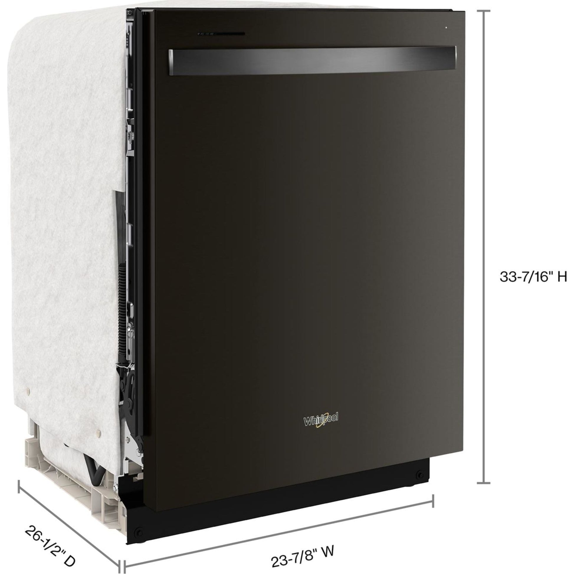 Whirlpool Dishwasher (WDT970SAKV) - BLACK STAINLESS