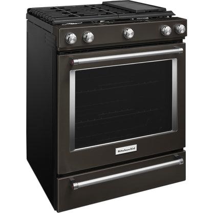 KitchenAid Gas Range (KSGG700EBS) - Black Stainless Steel