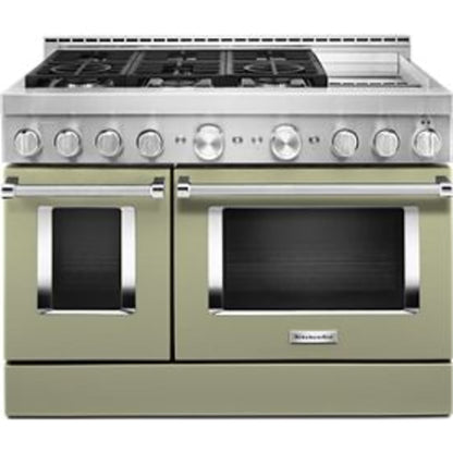 KitchenAid Gas Range (KFGC558JAV) - Avocado Cream