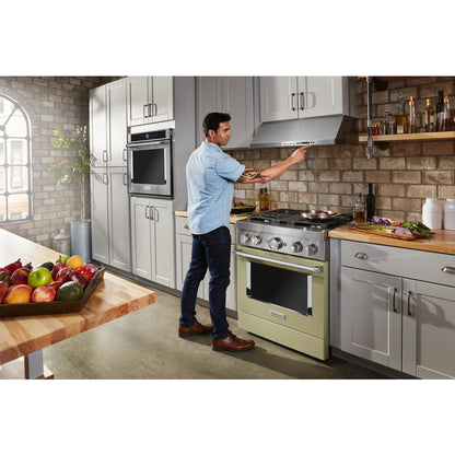 KitchenAid Dual Fuel Range (KFDC500JAV) - Avocado Cream