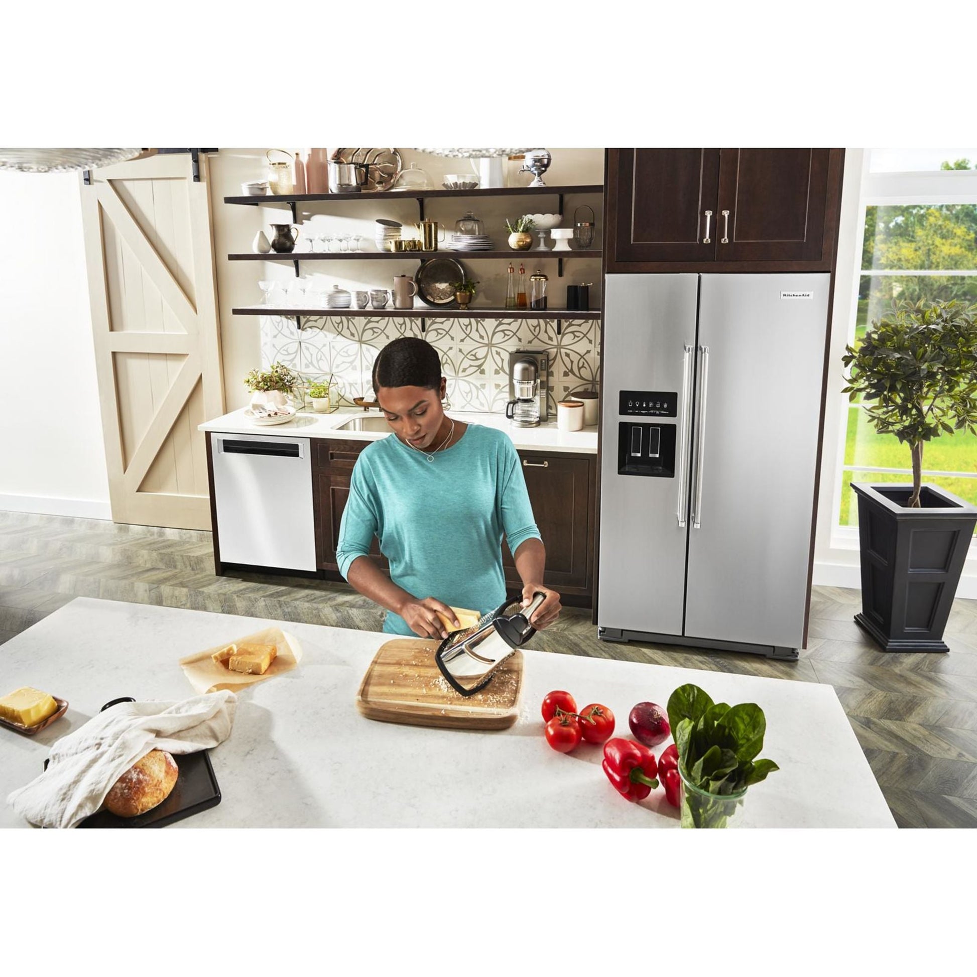 KitchenAid Side x Side Fridge (KRSF705HPS) - Stainless Steel