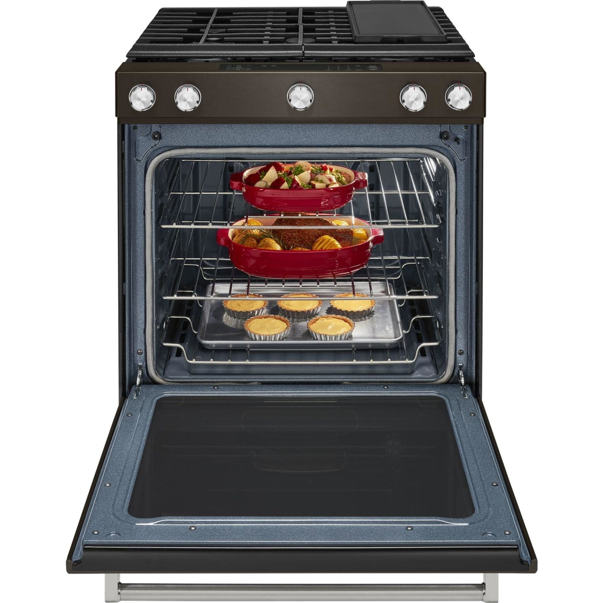 KitchenAid Gas Range (KSGG700EBS) - Black Stainless Steel