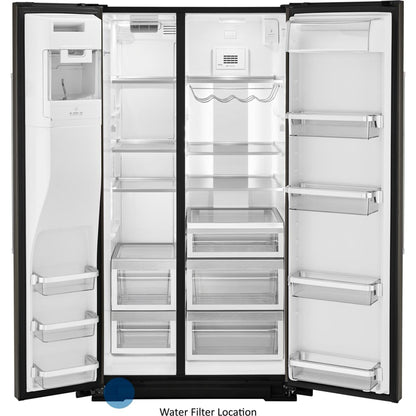 KitchenAid Side x Side Fridge (KRSF705HBS) - Black Stainless