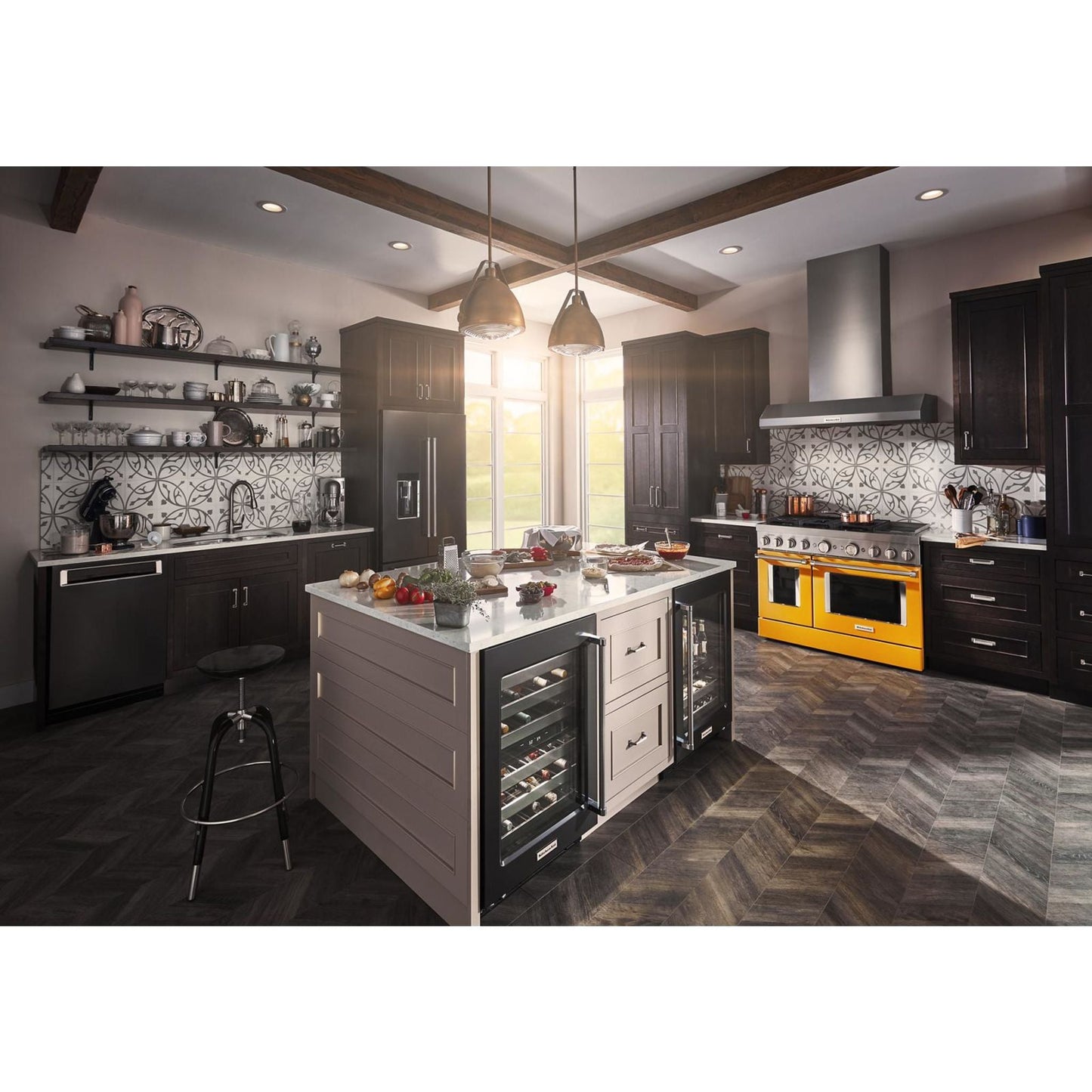 KitchenAid French Door Fridge (KRFC704FBS) - Black Stainless
