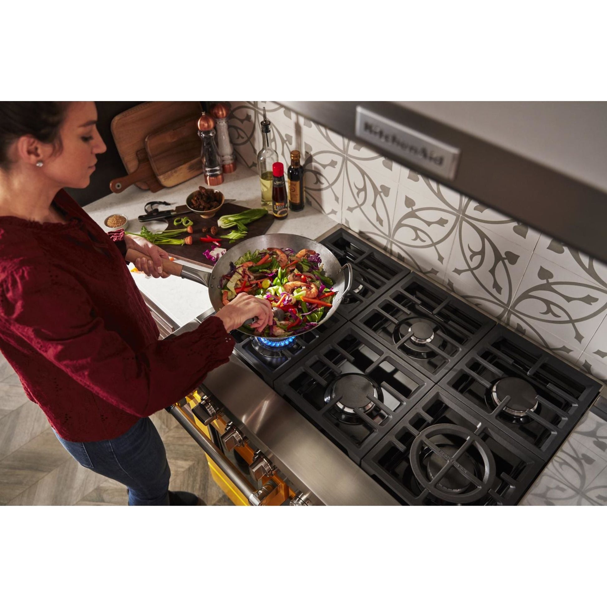 KitchenAid Dual Fuel Range (KFDC558JYP) - Yellow Pepper