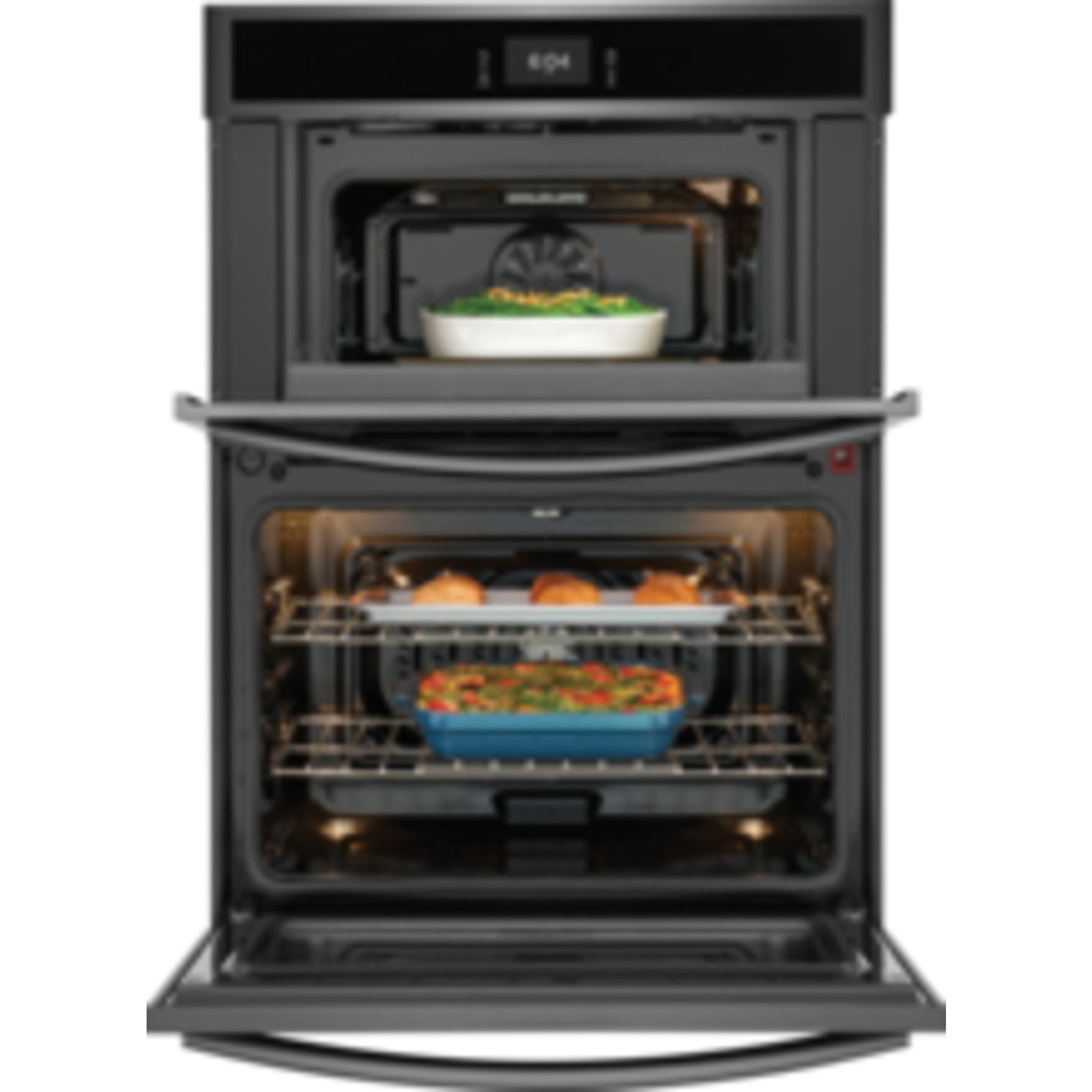 Frigidaire Gallery 30" Microwave/Wall Oven (GCWM3067AD) - Black Stainless, SmudgeProof