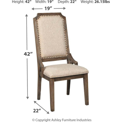 Wyndahl Side Chair - Rustic Brown - (D813-02)