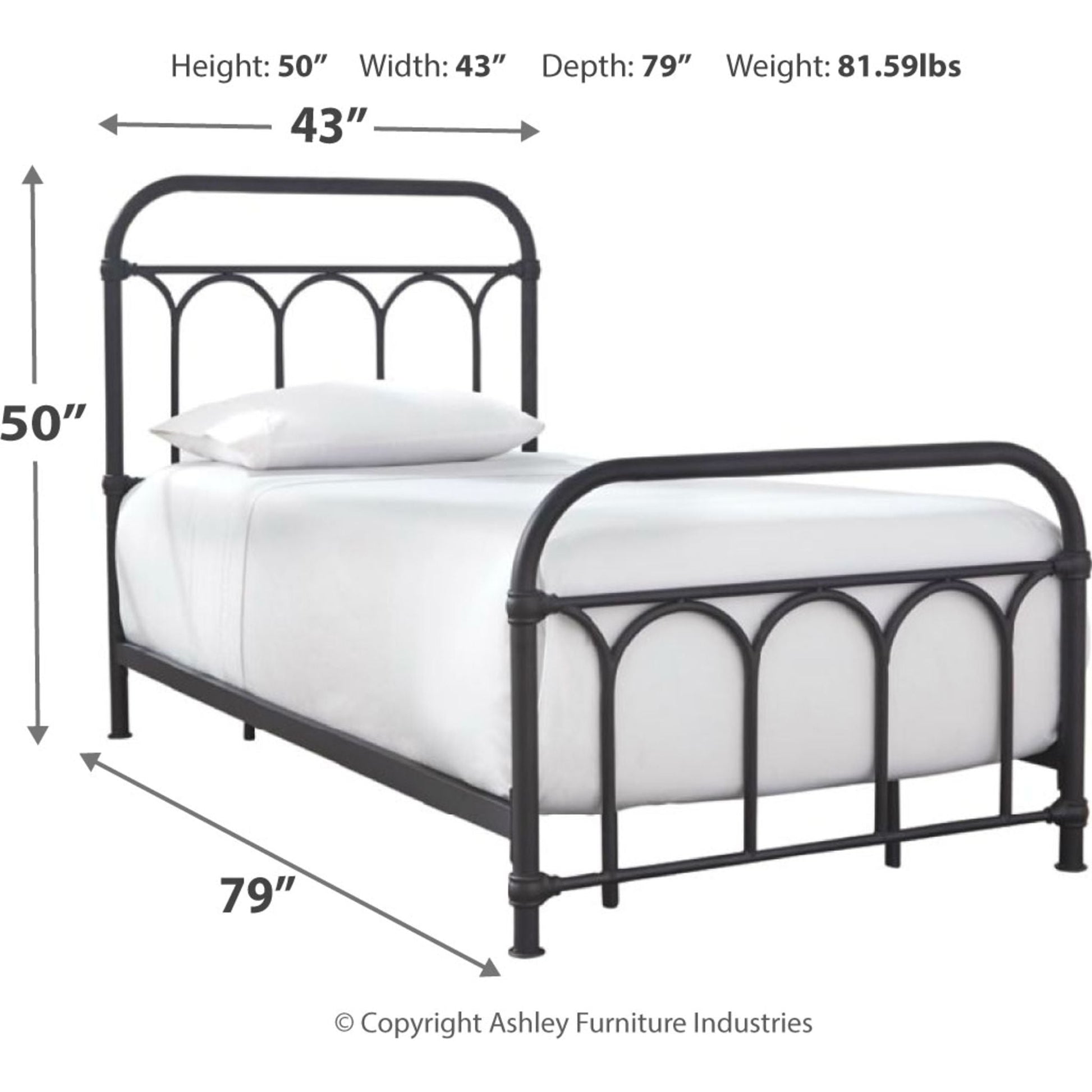 Sarasota Headboard / Footboard / Rails - Black