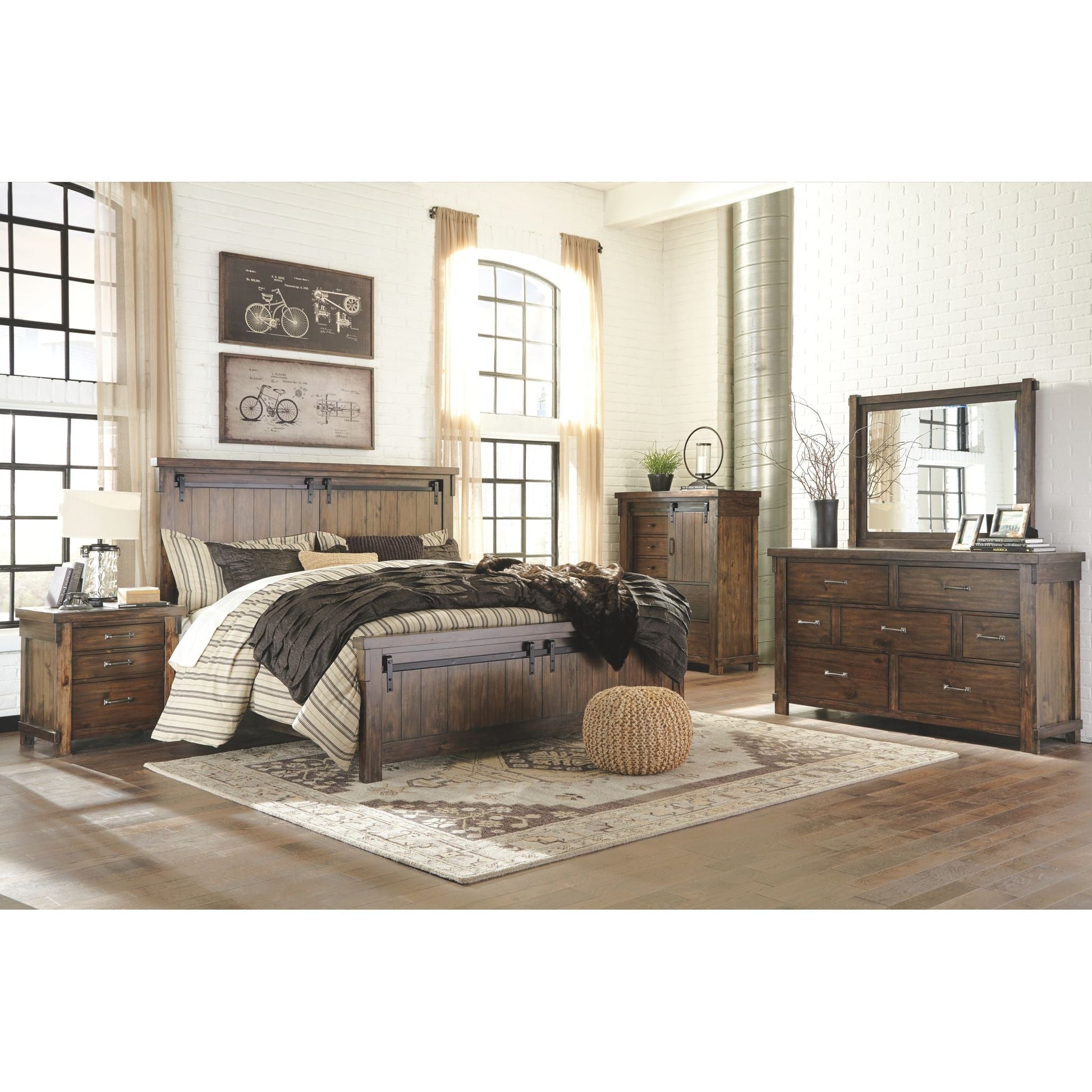 Lakeleigh 5 Piece Bedroom Package - Brown