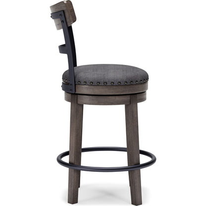 Caitbrook Bar Stool - Gray - (D388-224)
