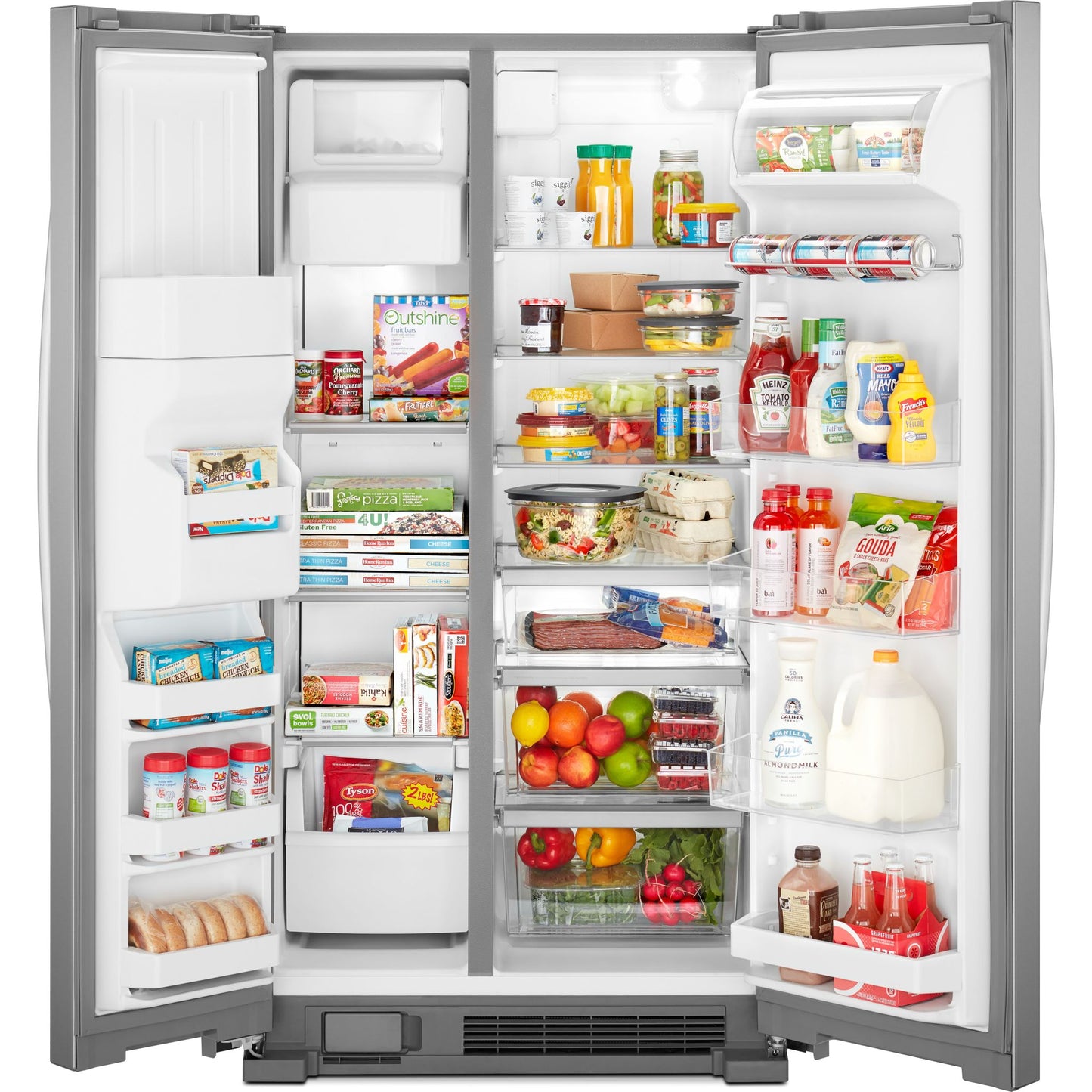 Whirlpool Side x Side Fridge (WRS321SDHZ) - Stainless Steel