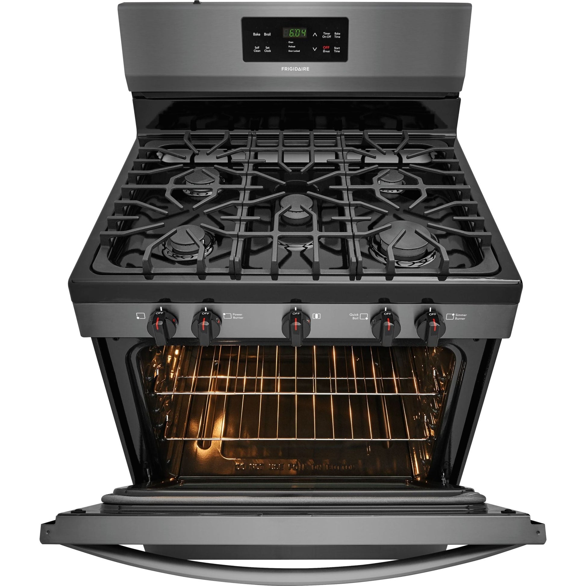 Frigidaire Gas Range (FFGF3054TD) - Black Stainless