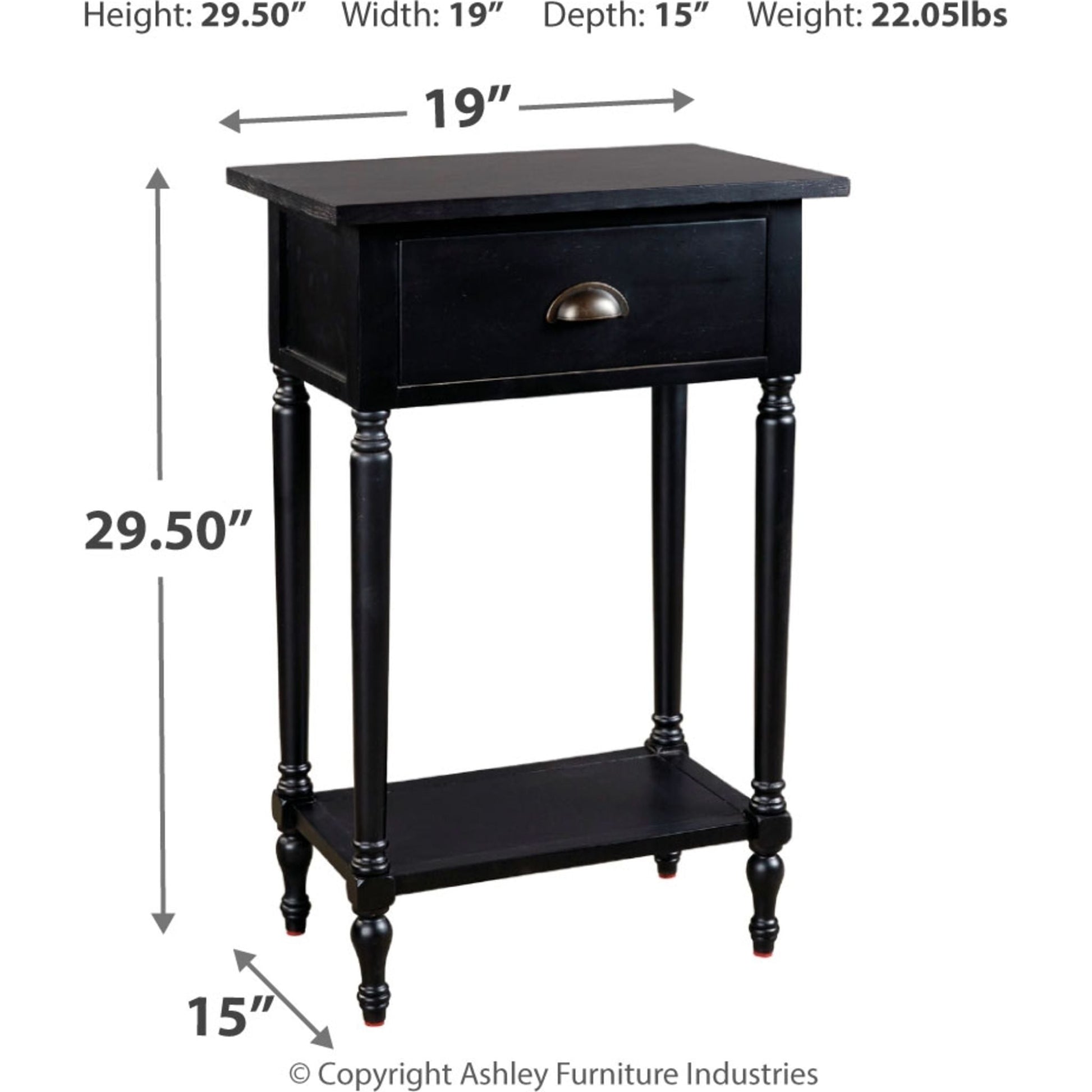 Juinville Accent Table - Black