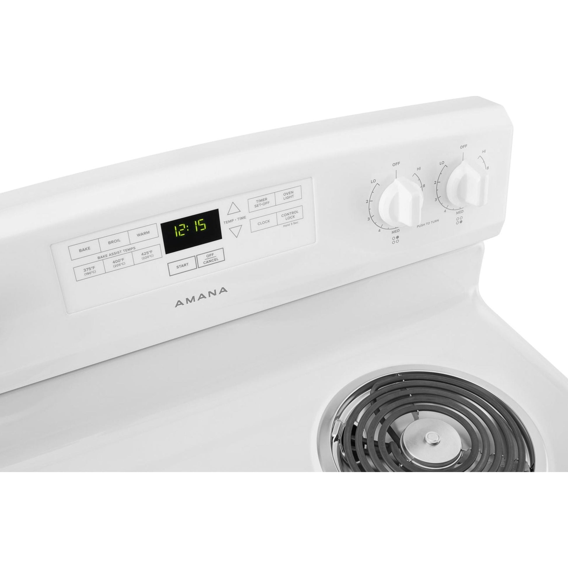 Amana 30" Electric Range (YACR4303MFW) - White