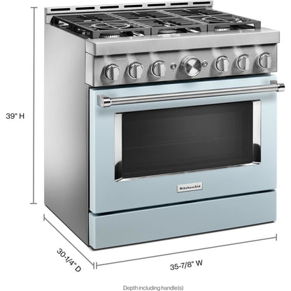 KitchenAid Gas Range (KFGC506JMB) - Misty Blue