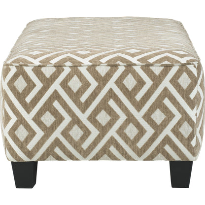 Dovemont Oversized Accent Ottoman - Putty