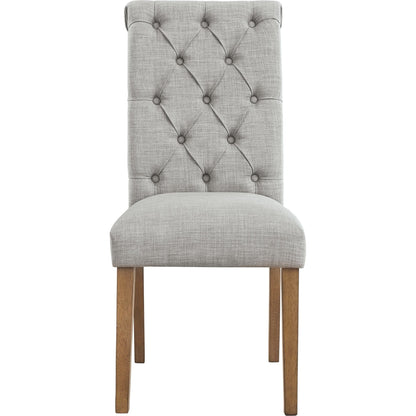 Harvina Upholstered Side Chair - Light Gray - (D324-02)