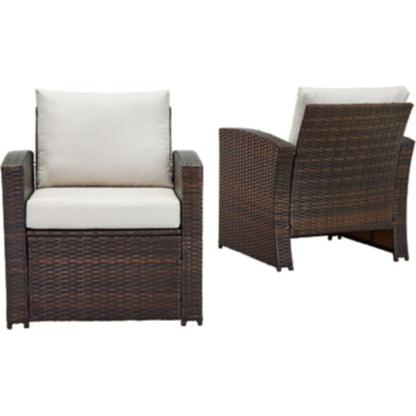 Outdoor East Brook Lounge Chair-Set of 2 Dark Brown