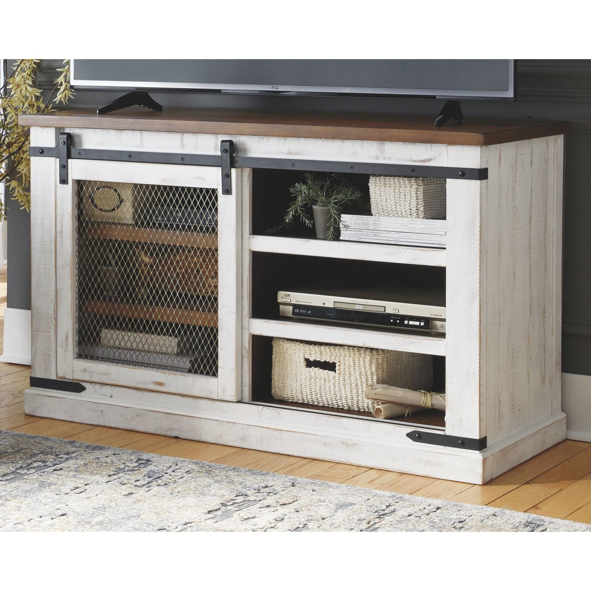 Wystfield TV Stand - White/Brown