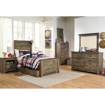 Trinell 5 Piece Twin Bedroom - Brown