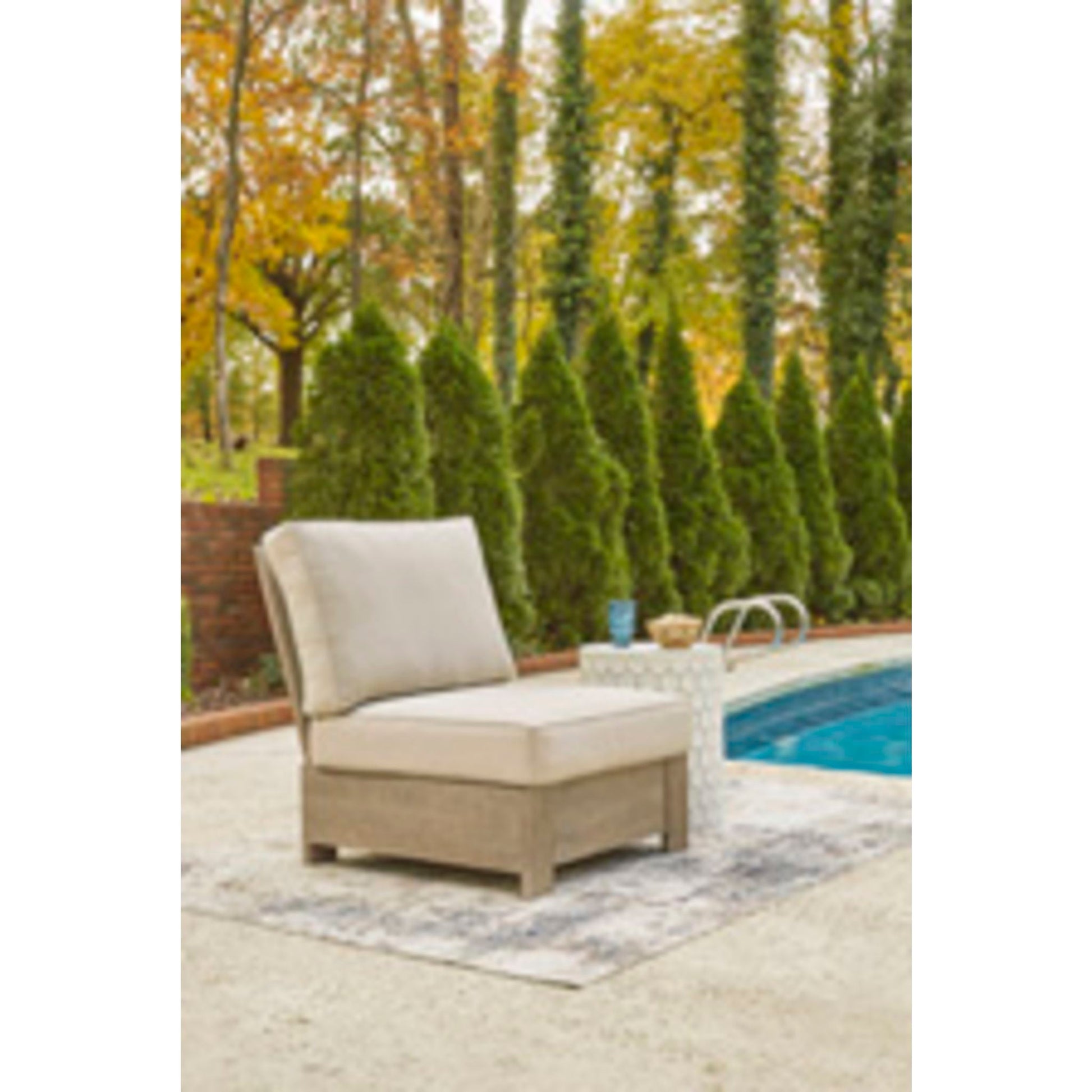 Outdoor Silo Point Armless Chair Brown