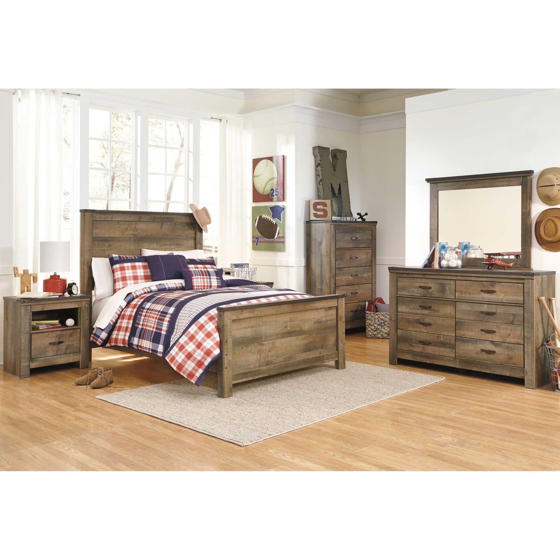 Trinell 5 Piece Bedroom - Brown