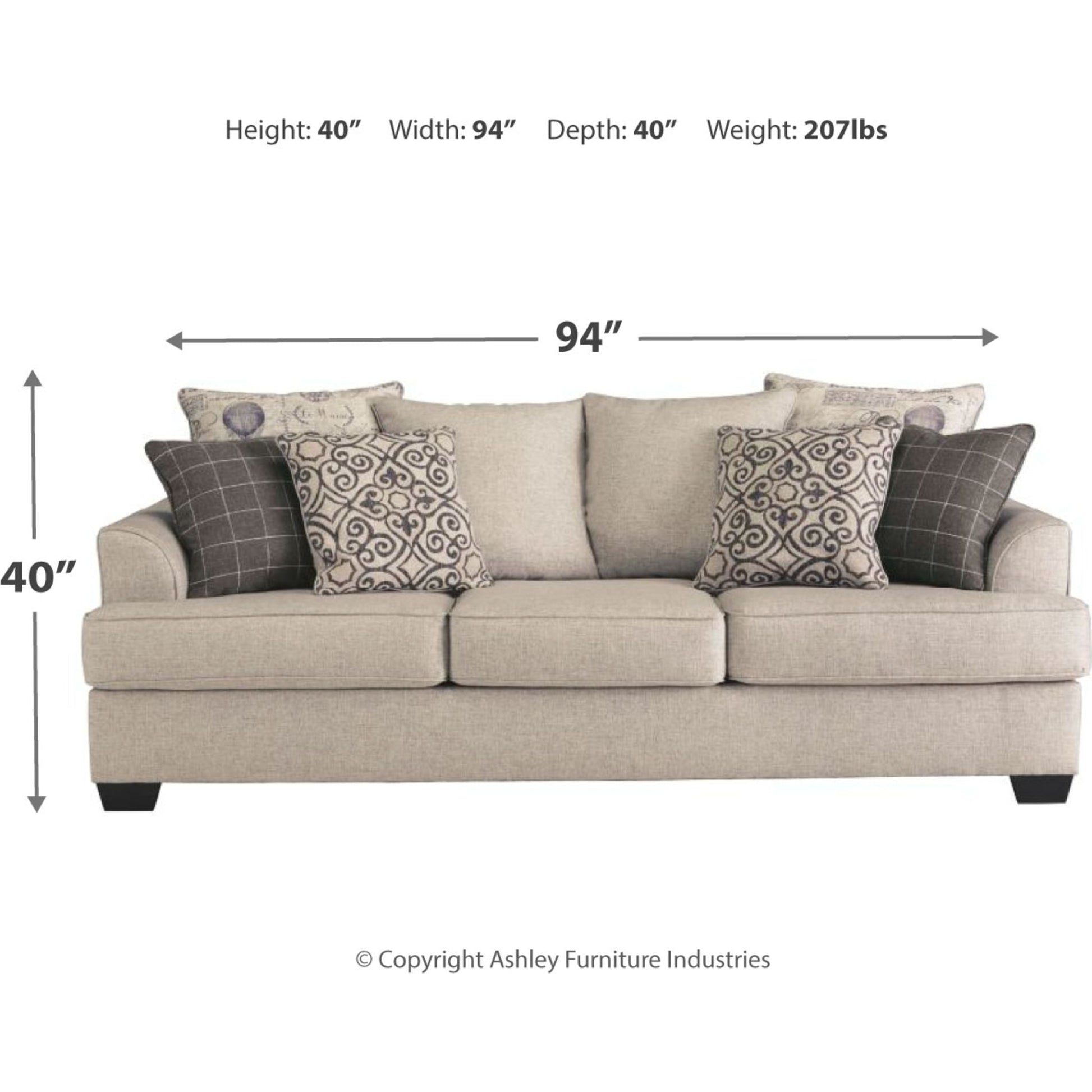 Velletri Queen Sleeper - Pewter