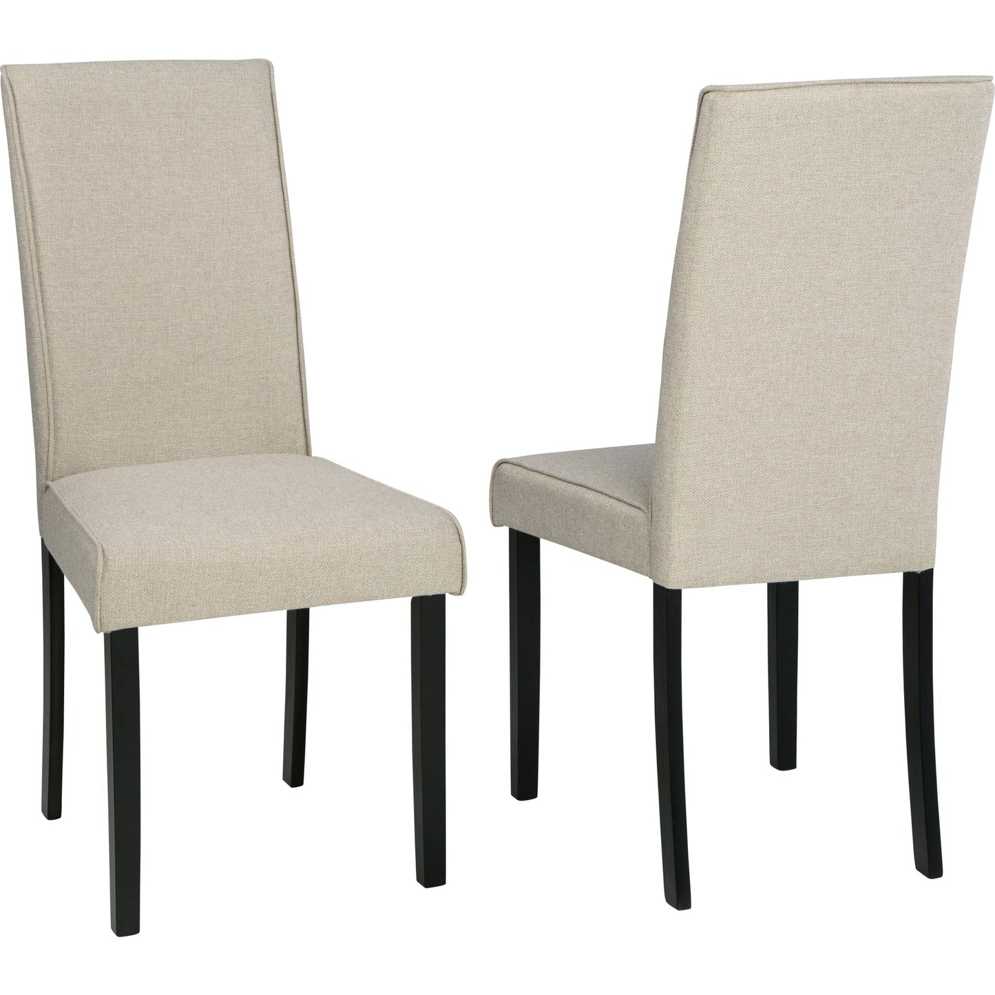 Kimonte Upholstered Side Chair - Dark Brown/Beige - (D250-05)