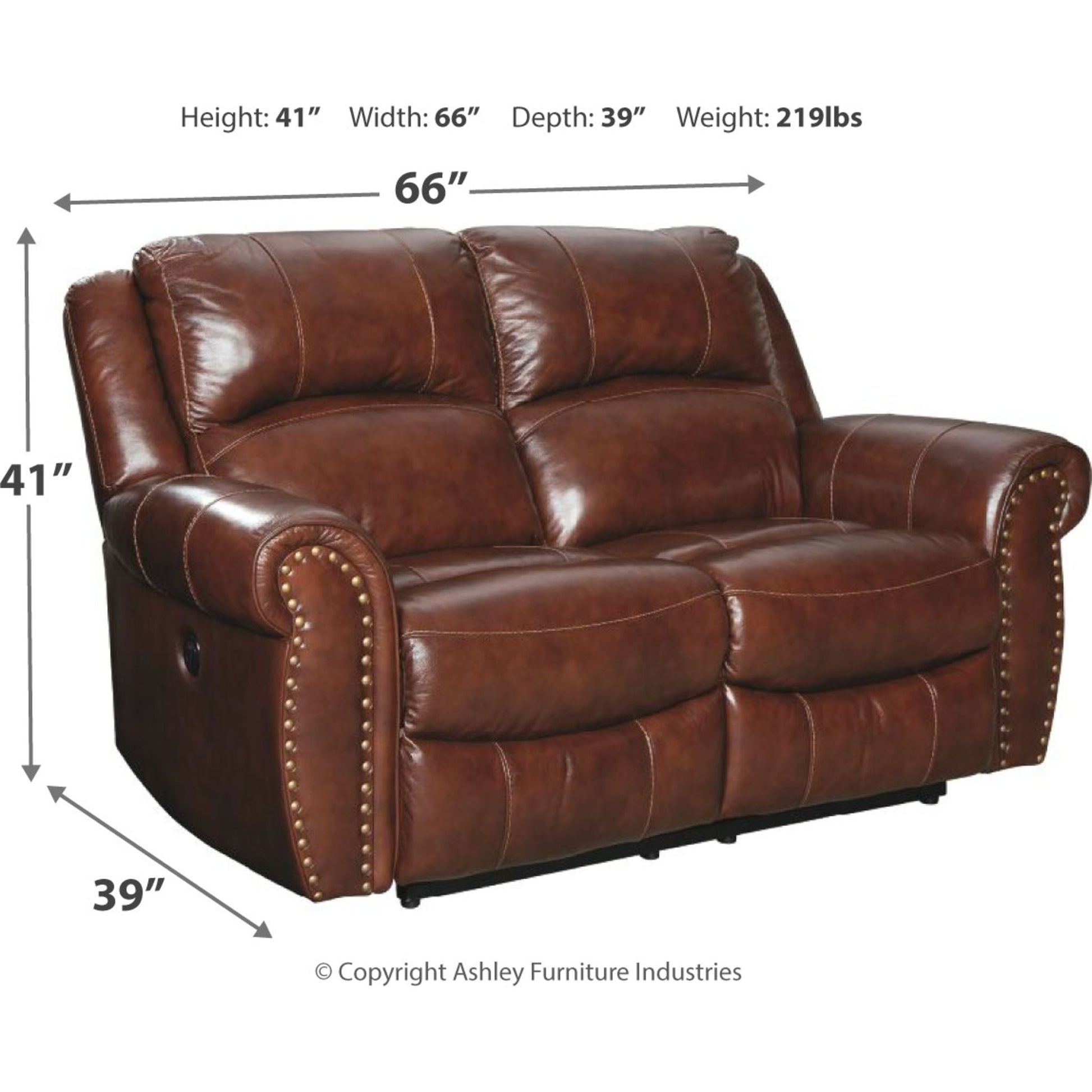 Bingen Power Reclining Loveseat - Harness