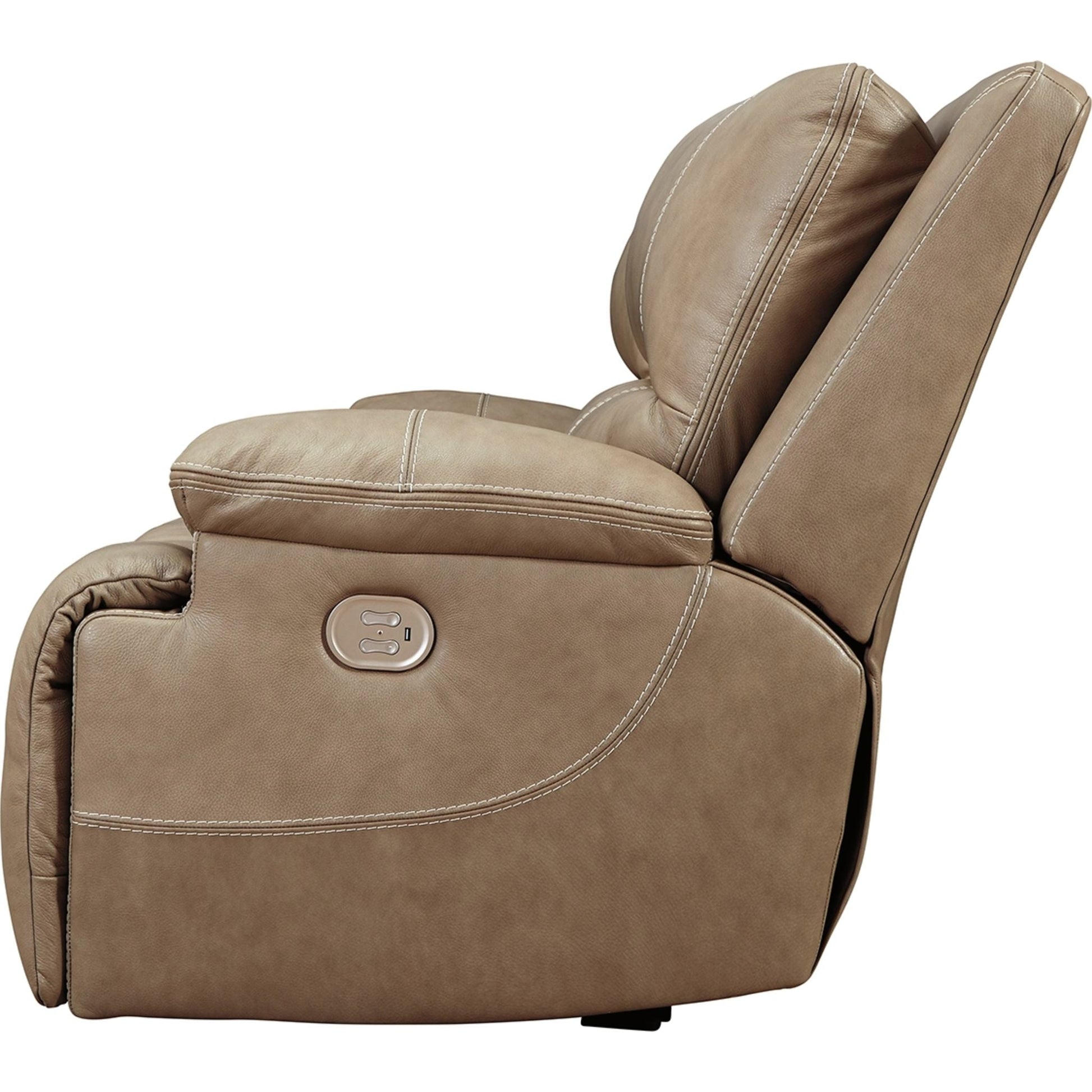 Ricmen Power Reclining Sofa With Power Headrest - Putty