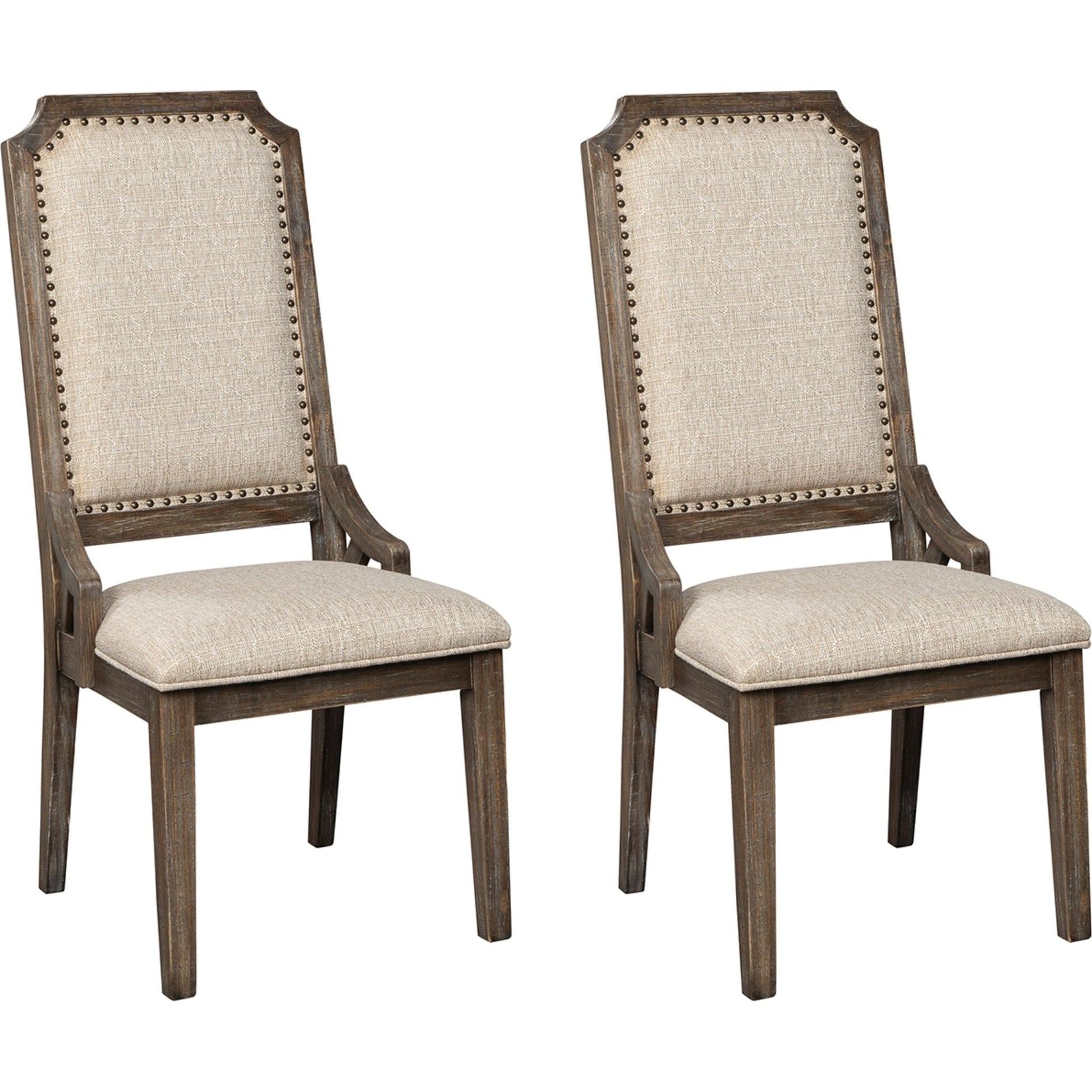 Wyndahl 9 Piece Dining Room - Rustic Brown - (PKG002294)