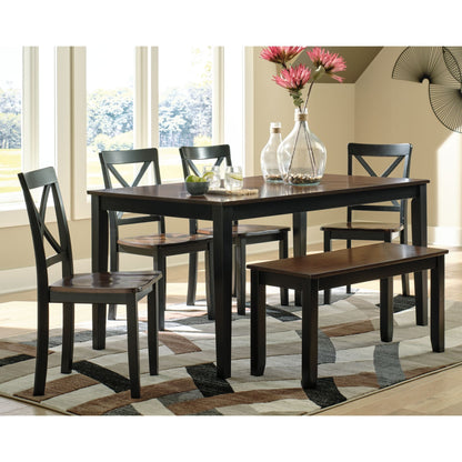 Larsondale 6 Piece Casual Dining - Brown/Black - (D379-325)