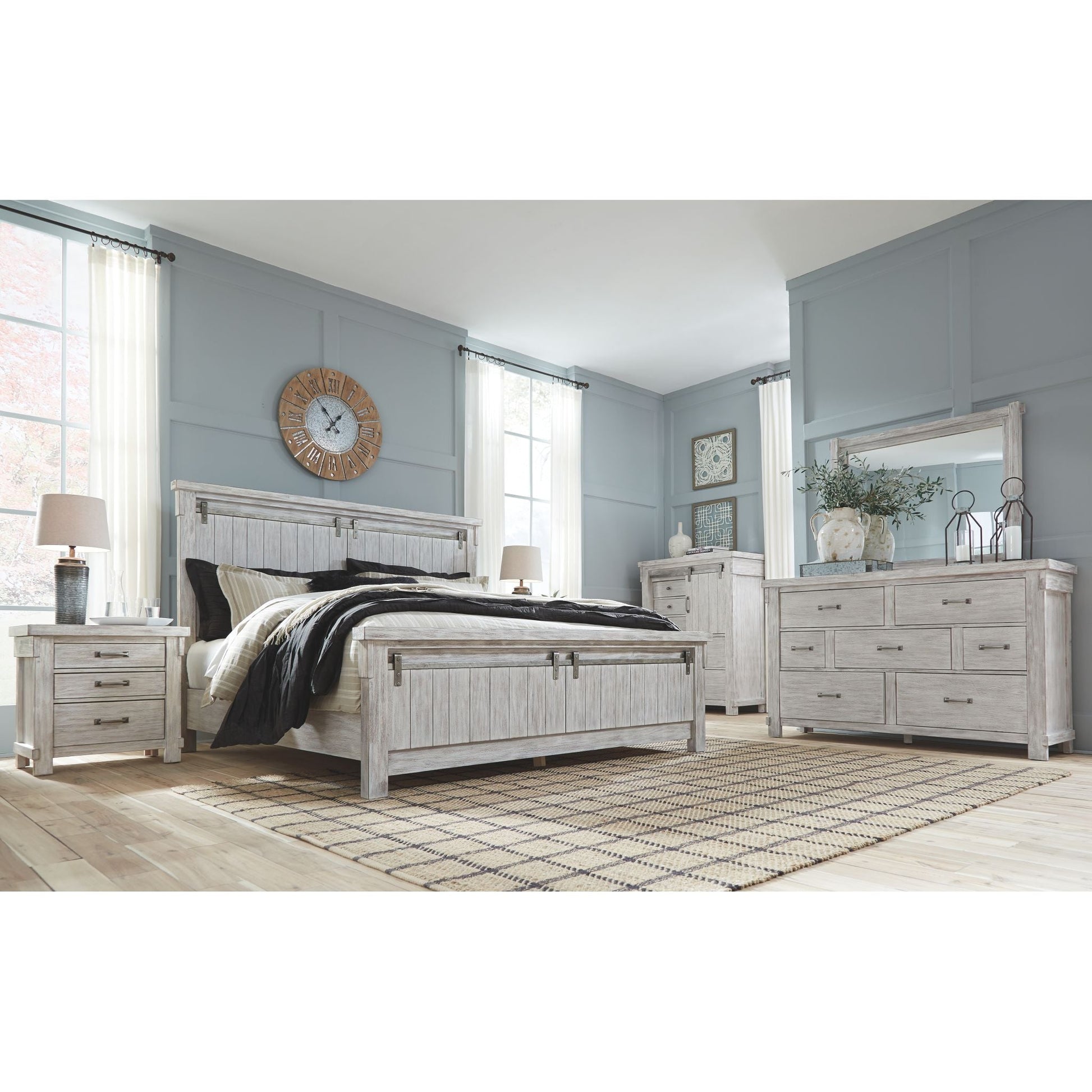 Brashland 5 Piece Bedroom Package - White