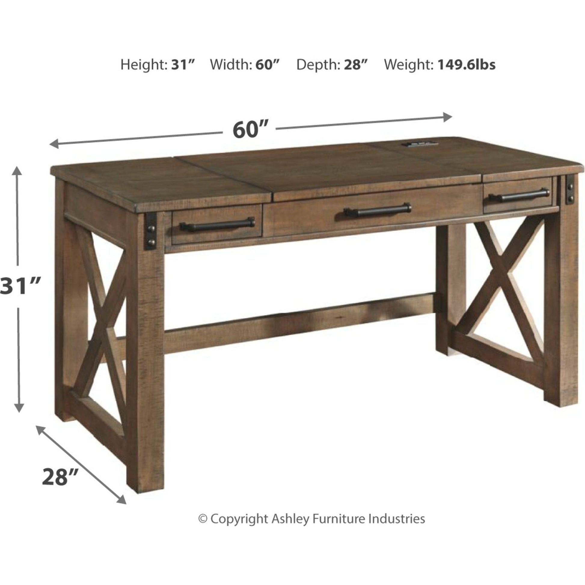 Aldwin Desk - Gray