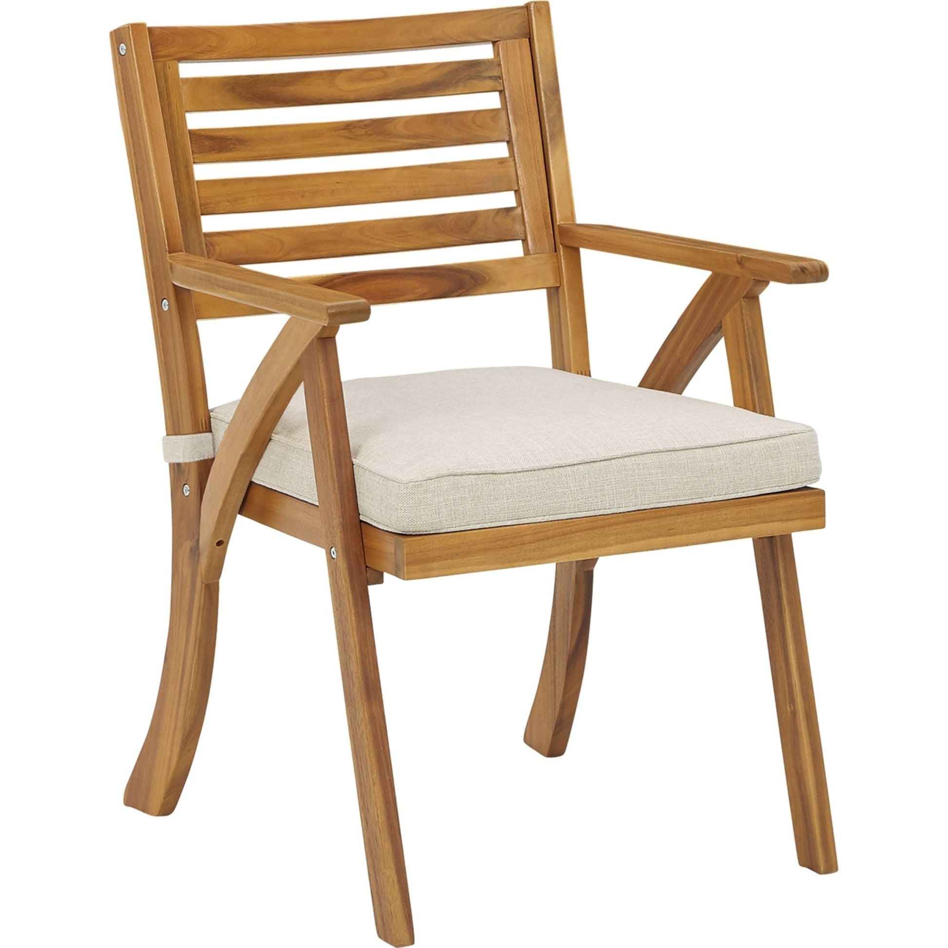 Outdoor Vallerie Table and Pair of Chairs Brown