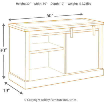 Luxenford Large Credenza - Grayish Brown
