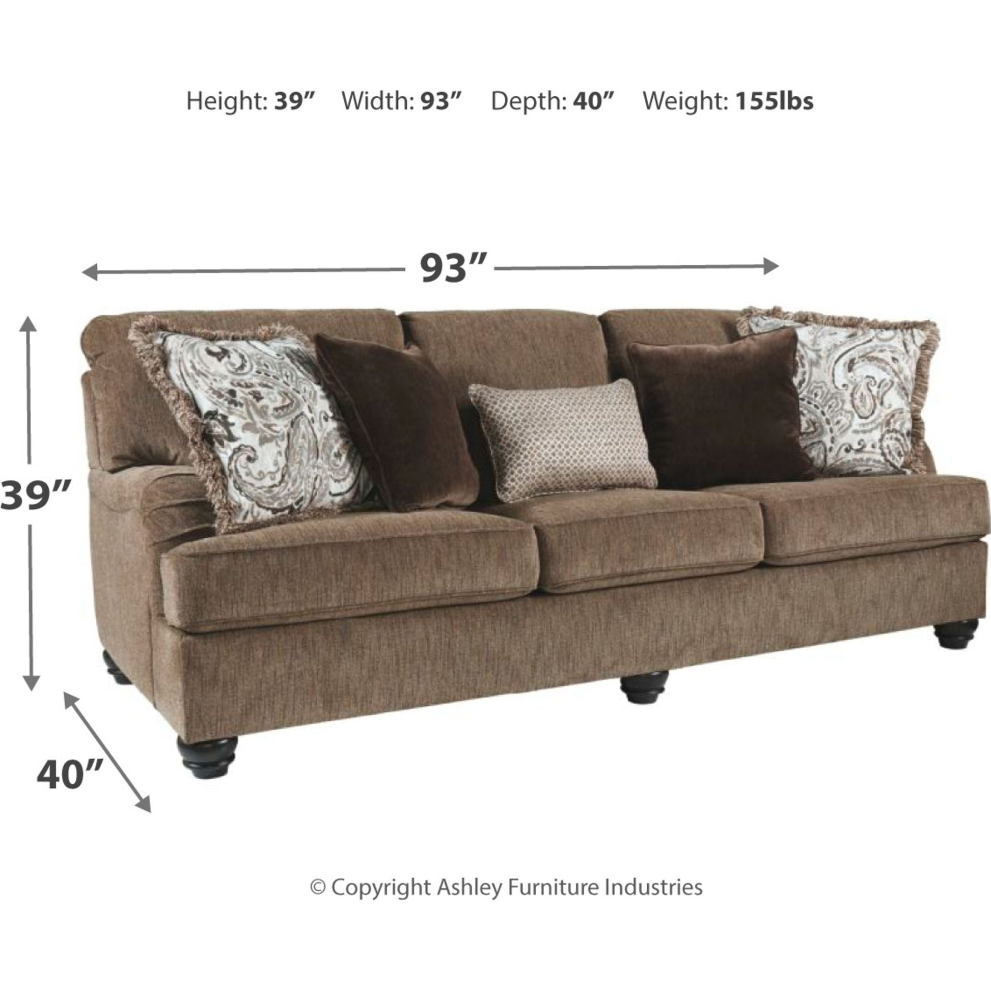 Premier Sofa - Brown