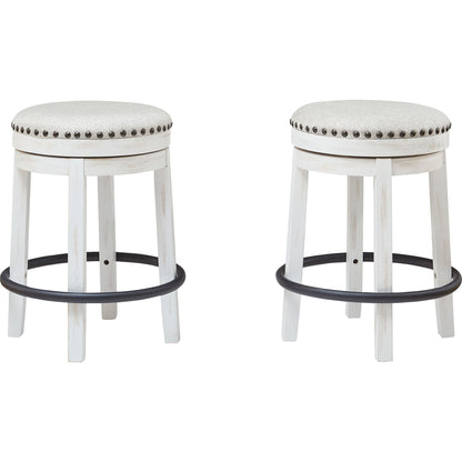 Valebeck Bar Stool - White/Black - (D546-324)