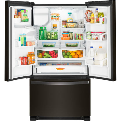 Whirlpool French Door Fridge (WRF555SDHV) - Black Stainless